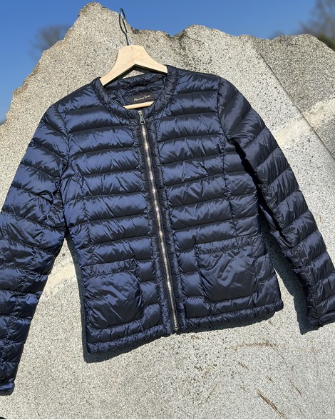 Bunda dámská Massimo Dutti černo-modrá